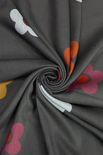 Load image into Gallery viewer, Daisy Print Scarf Grey
