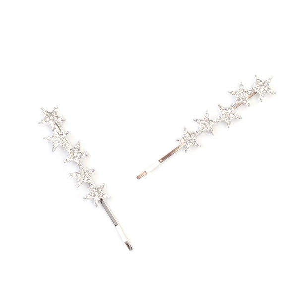 Diamante Star Hair Grips
