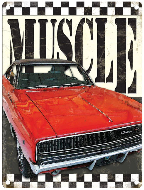 Vintage Small Sign Dodge Muscle