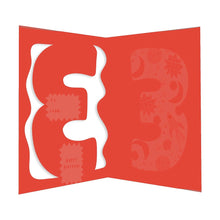 Load image into Gallery viewer, Doodle Age 3 Blue Birthday Card
