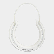 Load image into Gallery viewer, East Of India Porcelain Lucky Horseshoe

