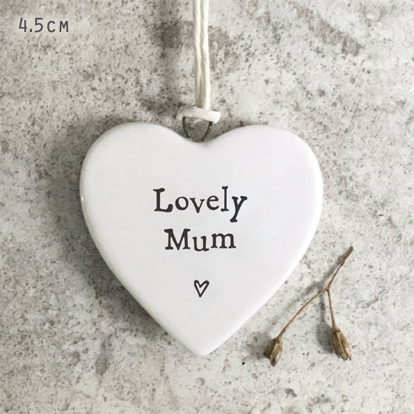 East Of India Small Heart Lovely Mum