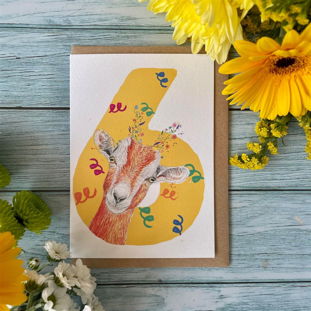 Age 6 Goat Eco Card