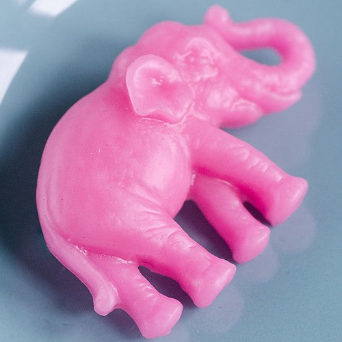 Resin Elephant Brooch Pink