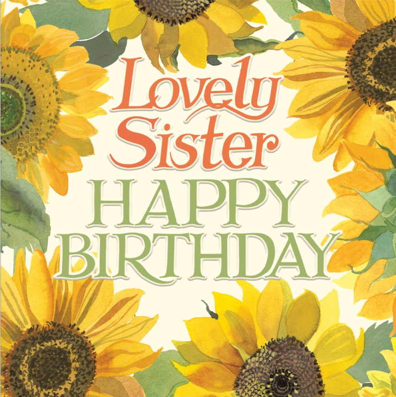 Emma Bridgewater Lovely Sister Sunflower Card