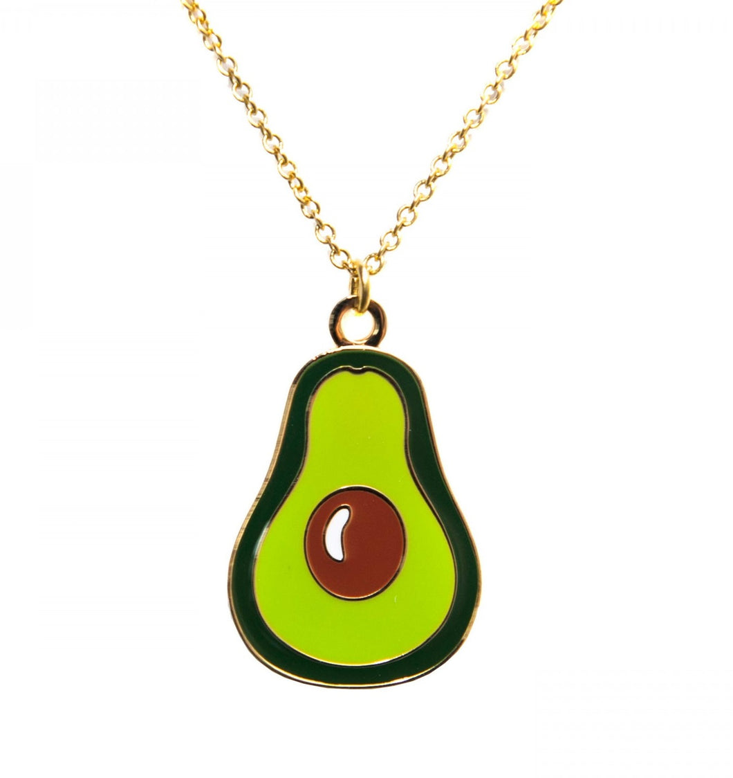 Enamel Avocado Necklace