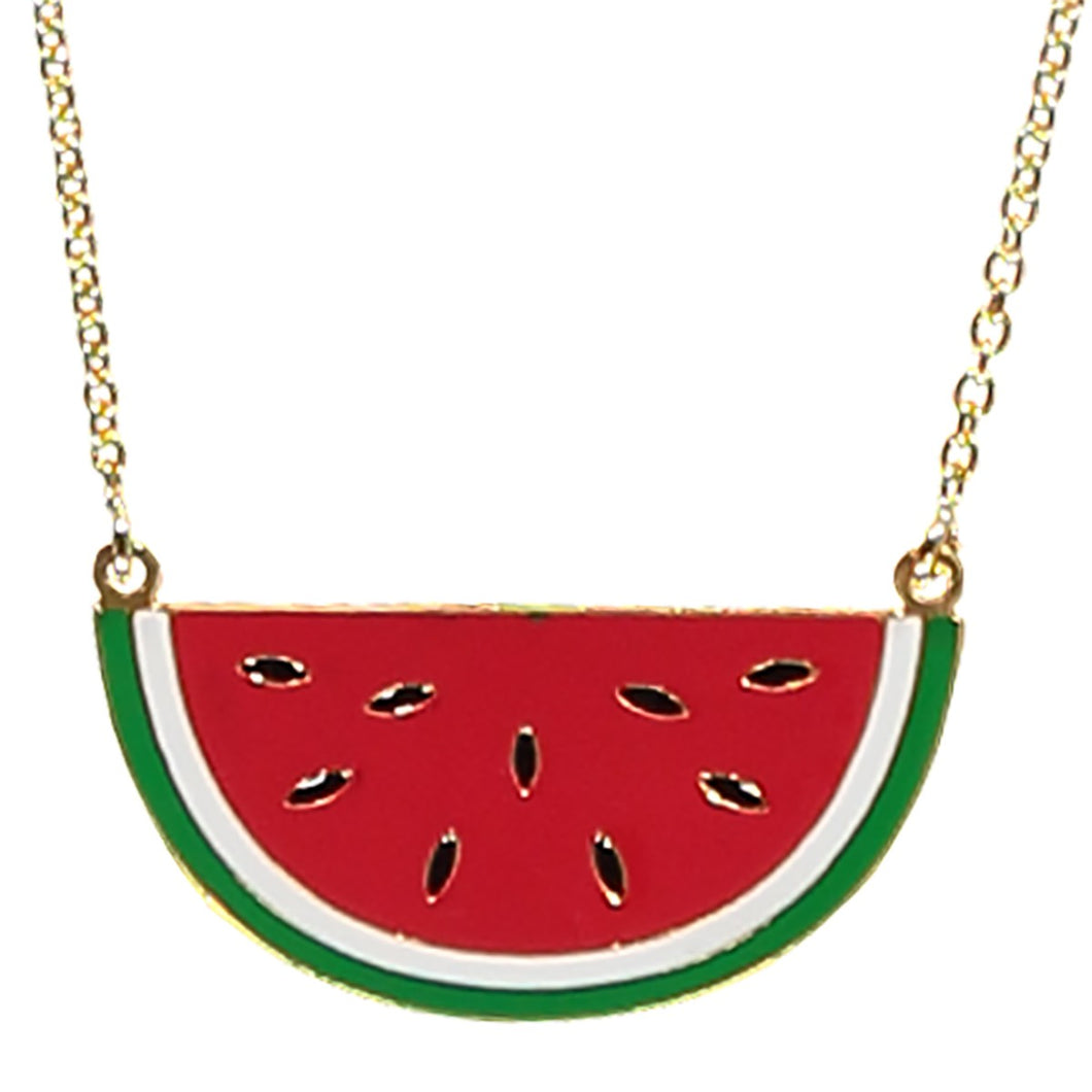 Enamel Watermelon Necklace