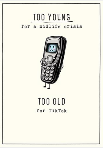 Etched Age Midlife Crisis Card