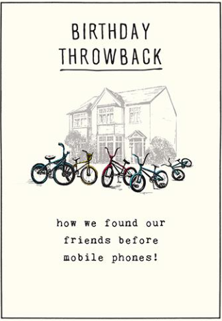 Etched Birthday Throwback Choppers Card
