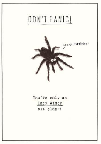 Etched Incy Wincy Spider Card