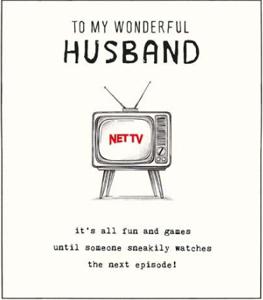 Etched Wonderful Husband Birthday Card