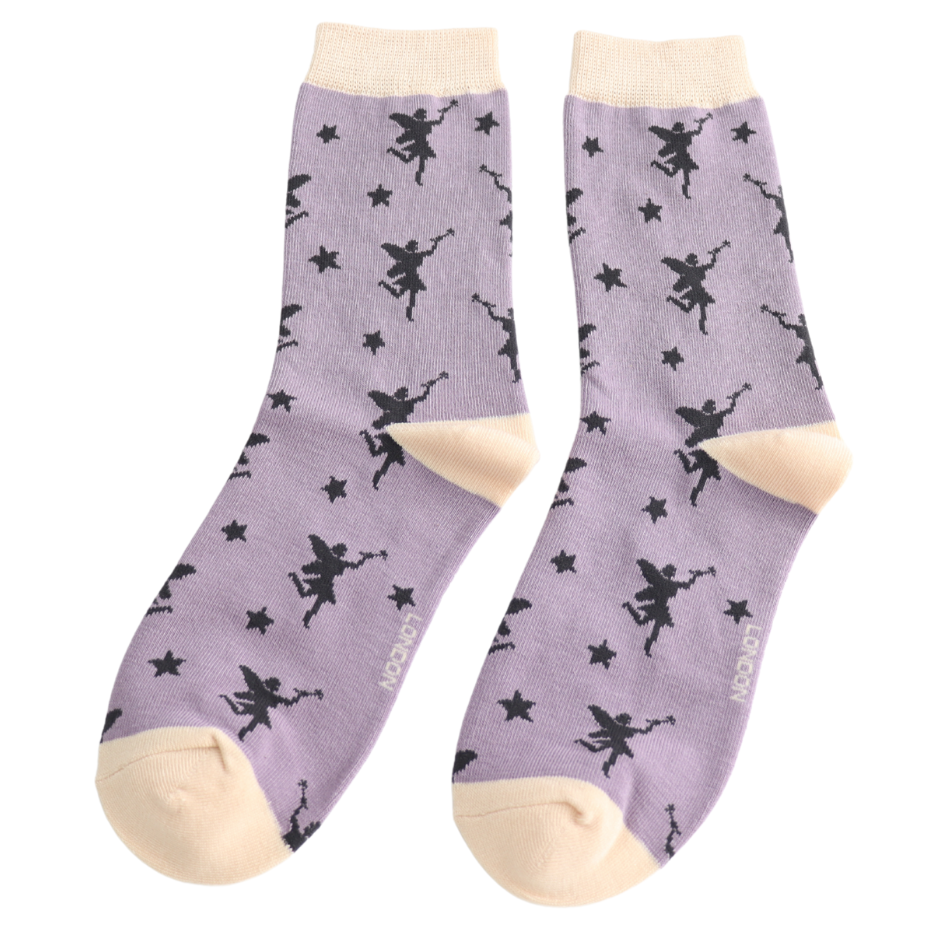 Bamboo Socks Fairies Lavender