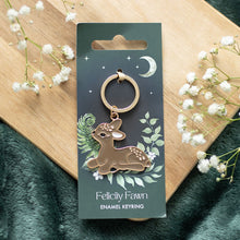Load image into Gallery viewer, Felicity Fawn Enamel Keyring
