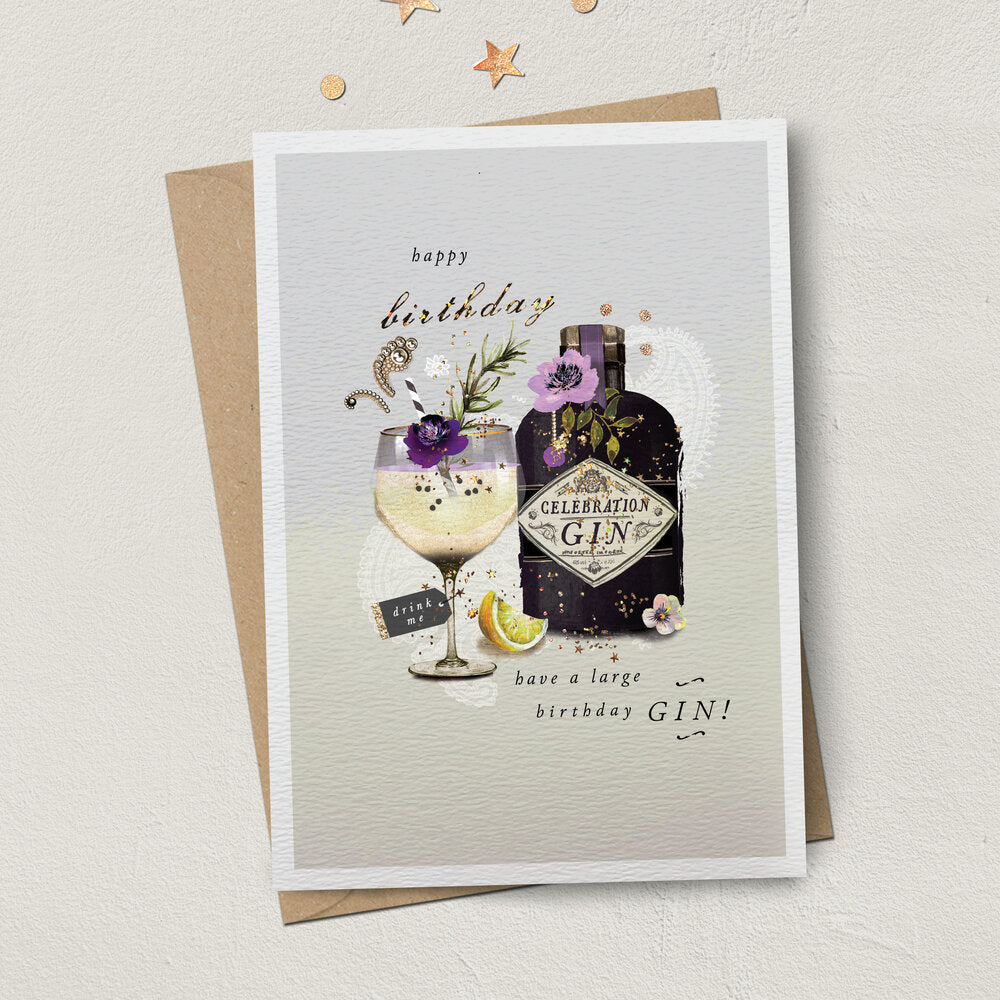 Fiesta Birthday Gin Card