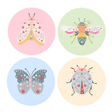 Load image into Gallery viewer, Floral Bug Coaster Set

