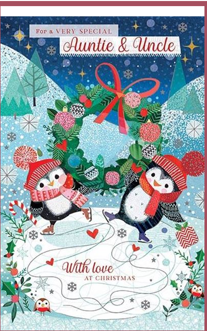 Florentine Christmas Auntie & Uncle Card