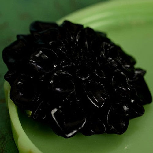 Resin Flower Brooch Black