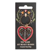 Load image into Gallery viewer, Folk Heart Keyring

