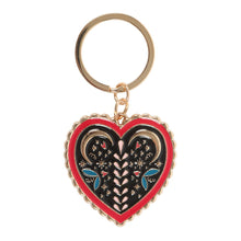 Load image into Gallery viewer, Folk Heart Keyring
