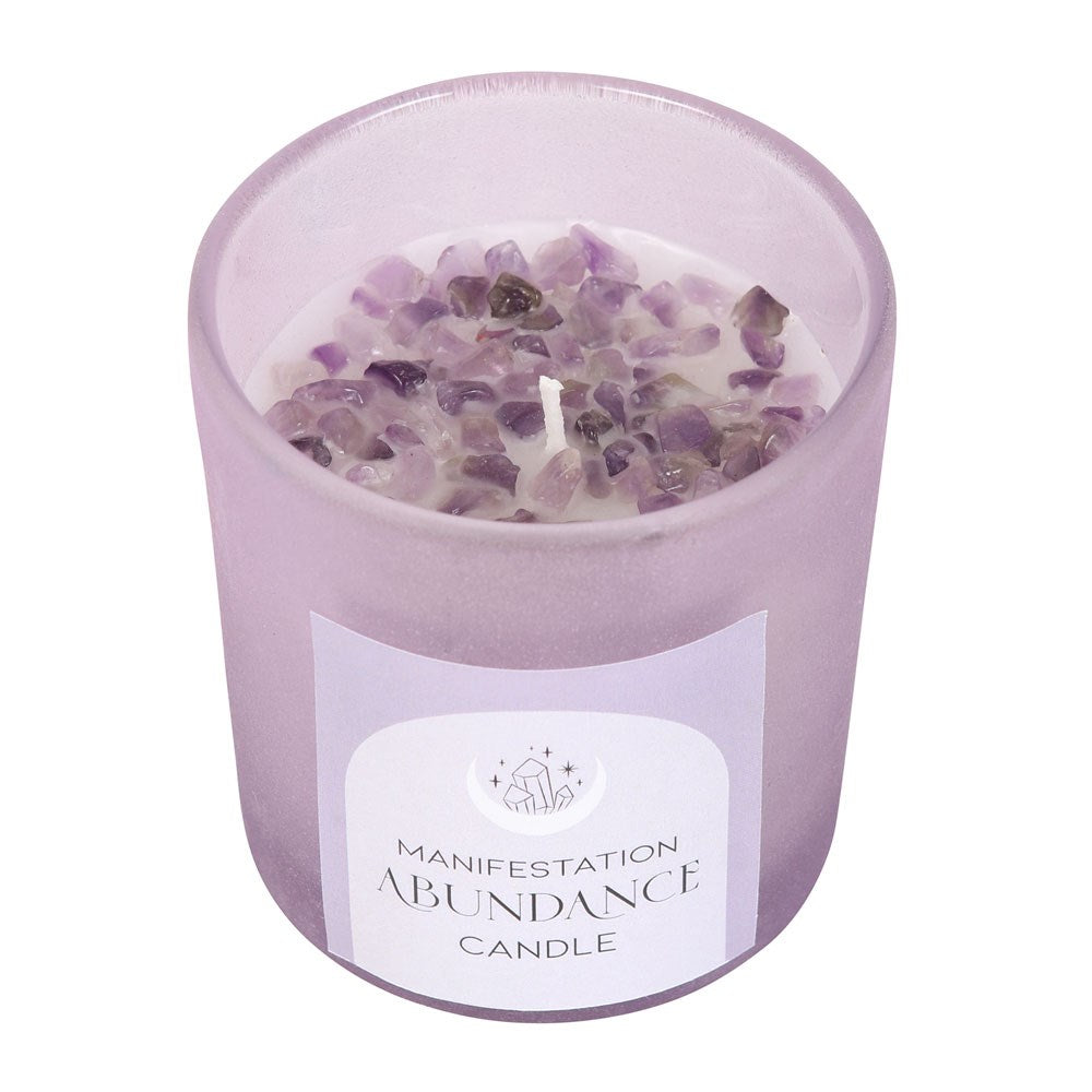 French Lavender Crystal Chip Candle