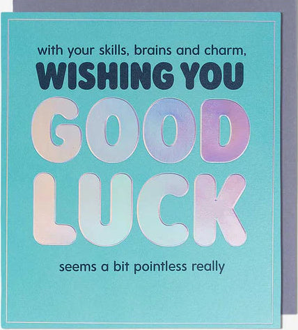 Fuzzy Duck Good Luck Card