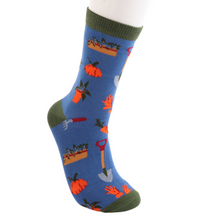 Load image into Gallery viewer, Men's Bamboo Socks Gardener Denim Blue
