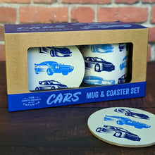 Load image into Gallery viewer, Gentleman&#39;s Emporium Cars Ceramic Mug &amp; Coaster Set
