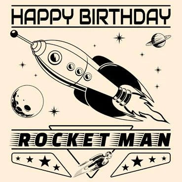 Genuine Classic Rocket Man Birthday Card