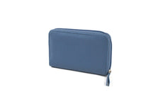 Load image into Gallery viewer, Gia Leather Purse Blue &amp; Lime
