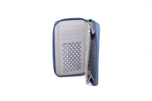 Load image into Gallery viewer, Gia Leather Purse Blue &amp; Lime
