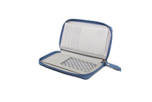 Load image into Gallery viewer, Gia Leather Purse Blue &amp; Lime
