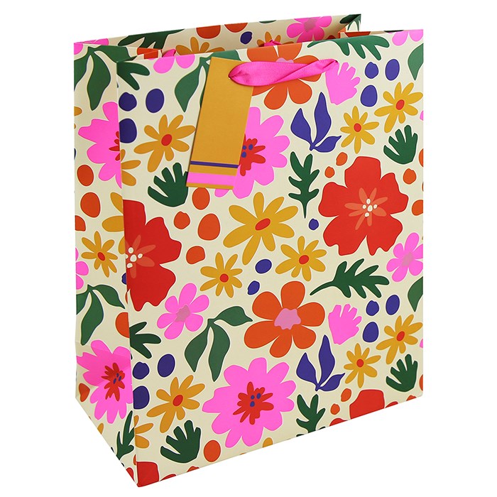 Gift Bag Large Bright Floral