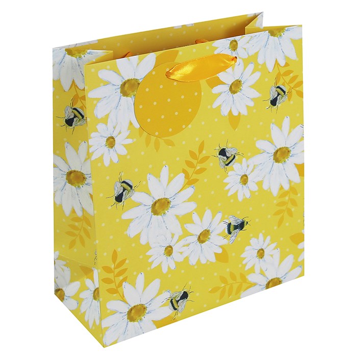 Gift Bag Medium Bees & Daisies