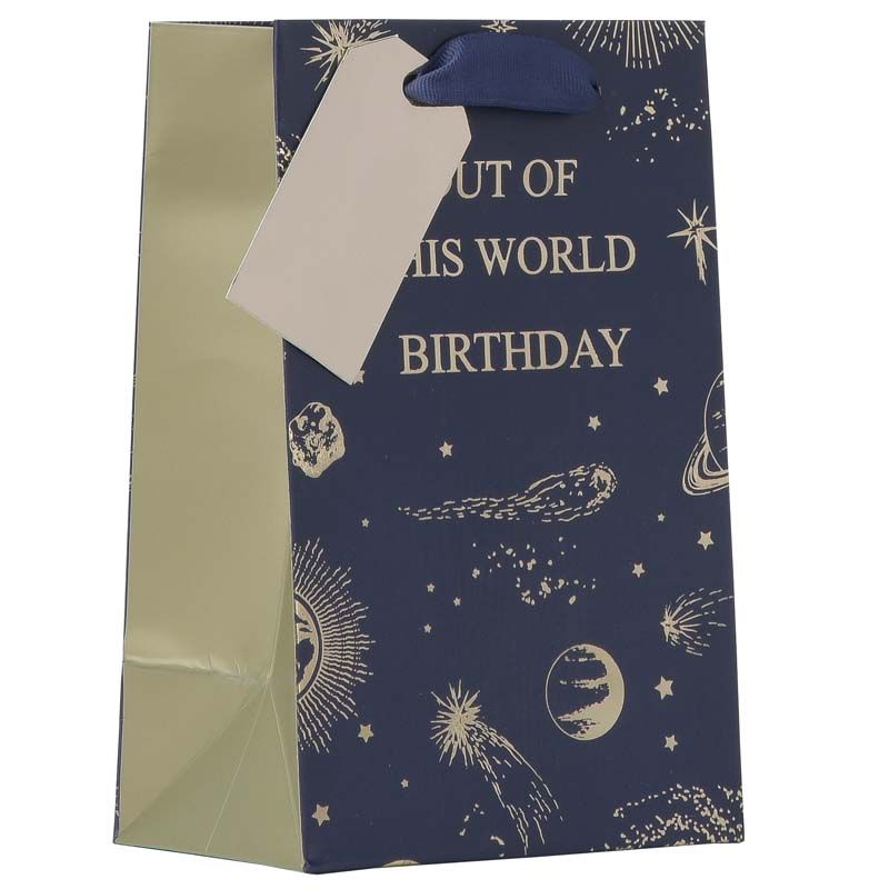 Gift Bag Small Blue Planets