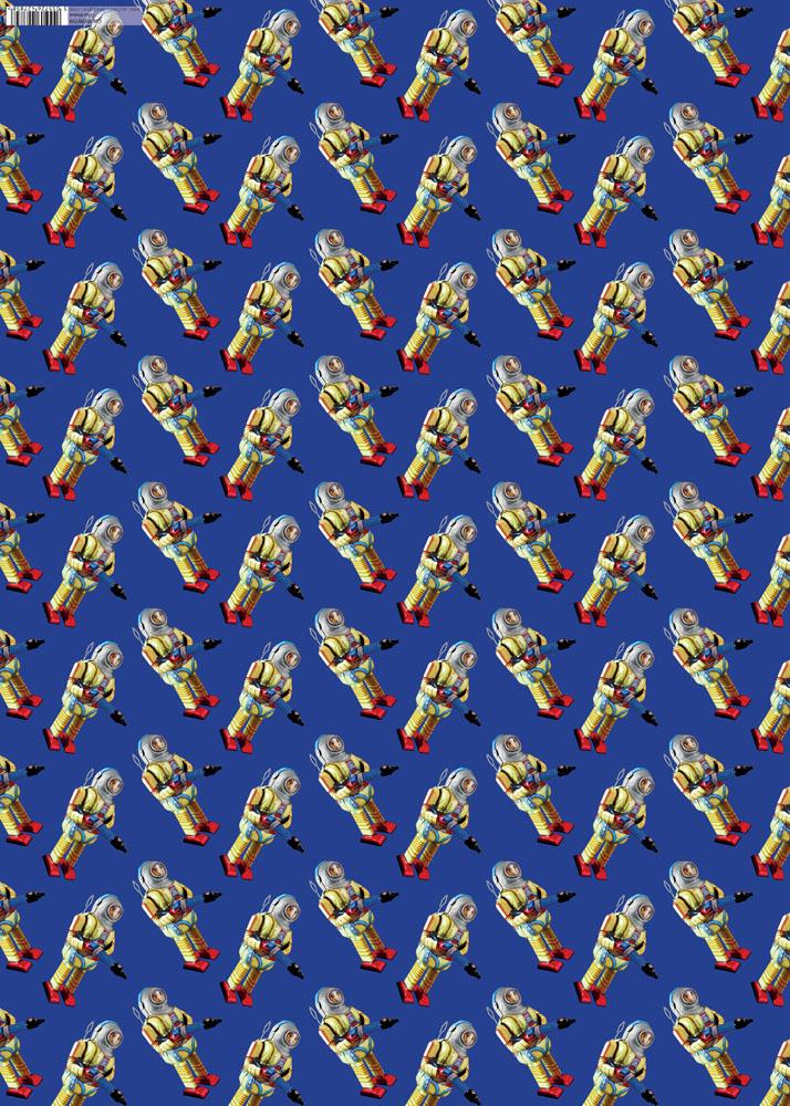 Gift Wrap Spacemen