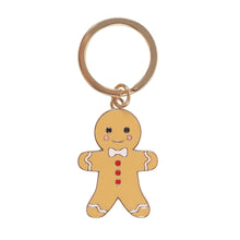 Load image into Gallery viewer, Gingerbread Man Enamel Keyring
