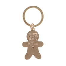 Load image into Gallery viewer, Gingerbread Man Enamel Keyring
