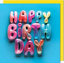 Load image into Gallery viewer, Glaze Glitter Happy Birthday Card
