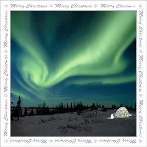 Good Life Aurora Borealis Christmas Card