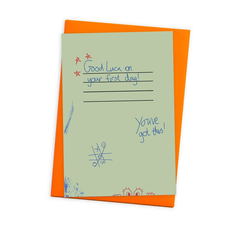 Good Luck First Day At School Card