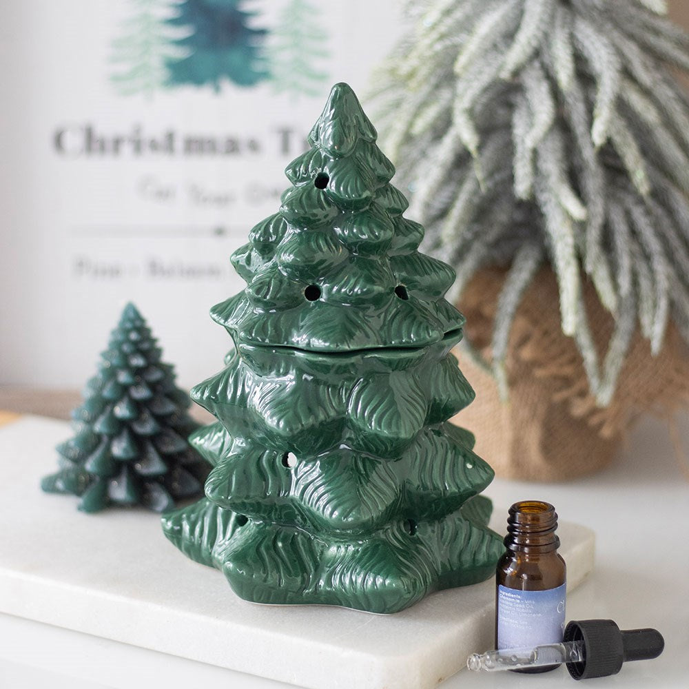 Green Fir Tree Oil & Wax Melt Burner