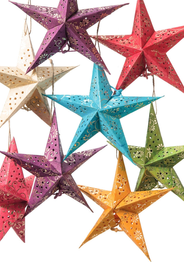 Handmade Mini Paper Star Decorations Pack