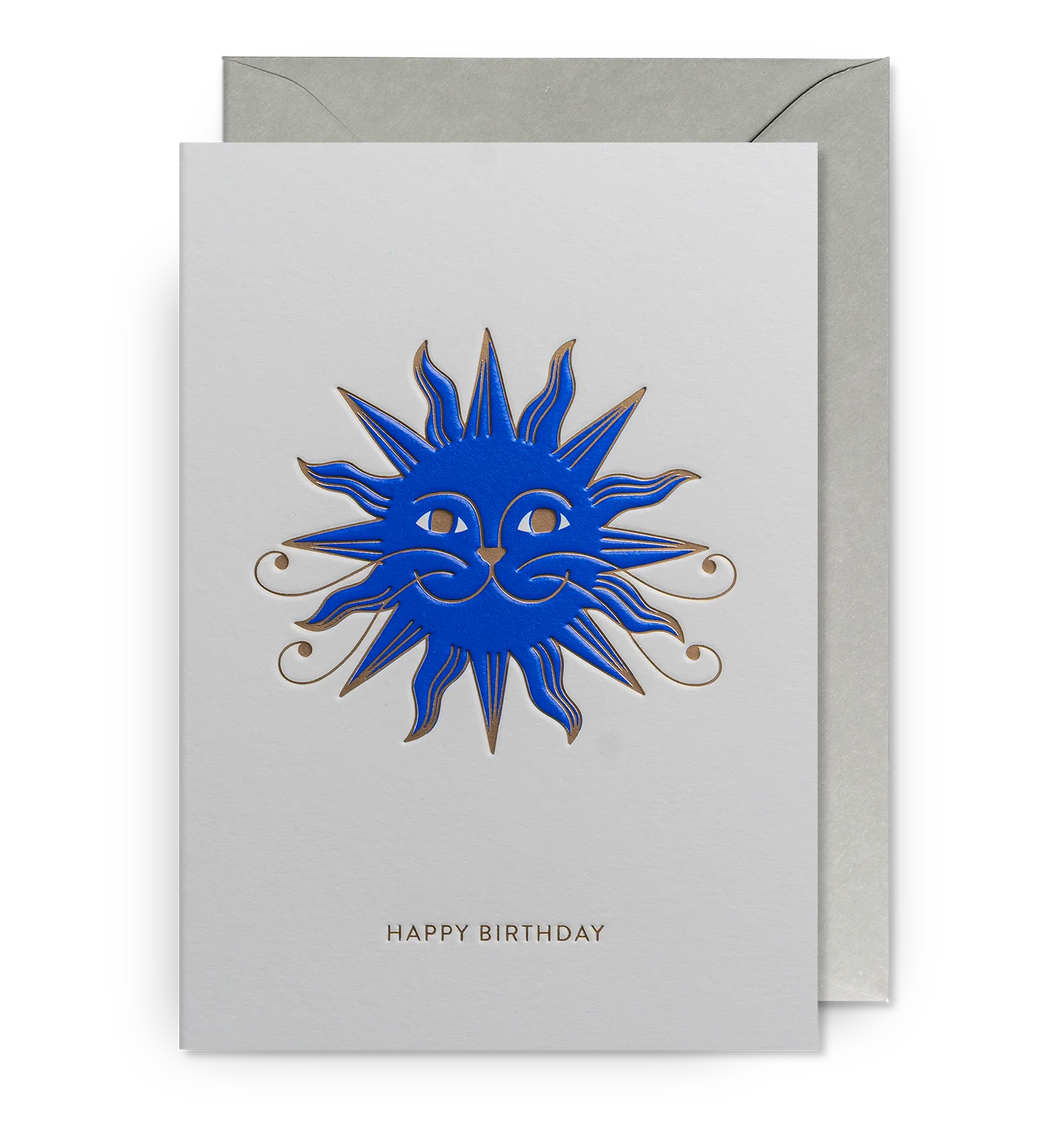 Hanna Werning Blue Sun Birthday Card