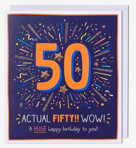 Happy Jackson 50 Birthday Card