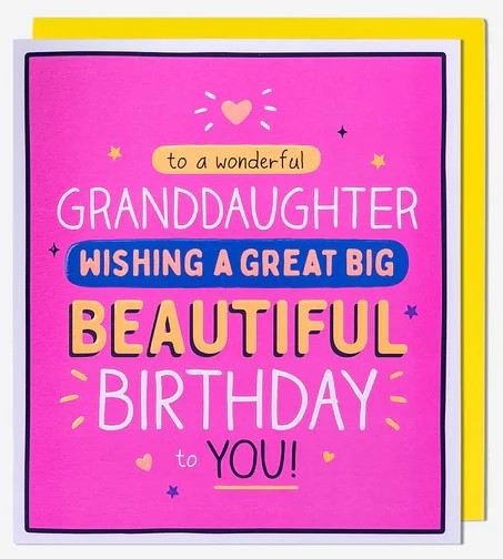 Happy Jackson Granddaughter Birthday Card