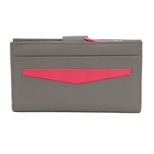 Load image into Gallery viewer, Hayley Leather Purse Grey &amp; Dark Pink
