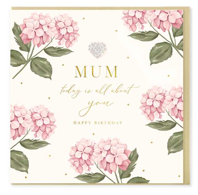 Hearts Designs Birthday Mum Birthday Card