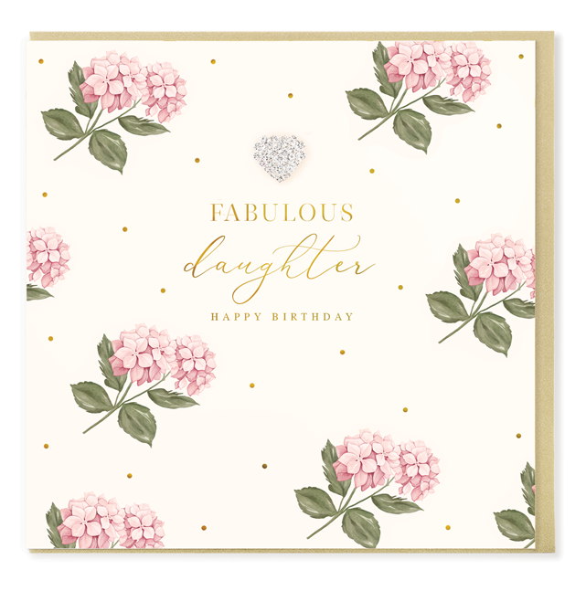 Hearts Designs Birthday Fabulous Daughter Card