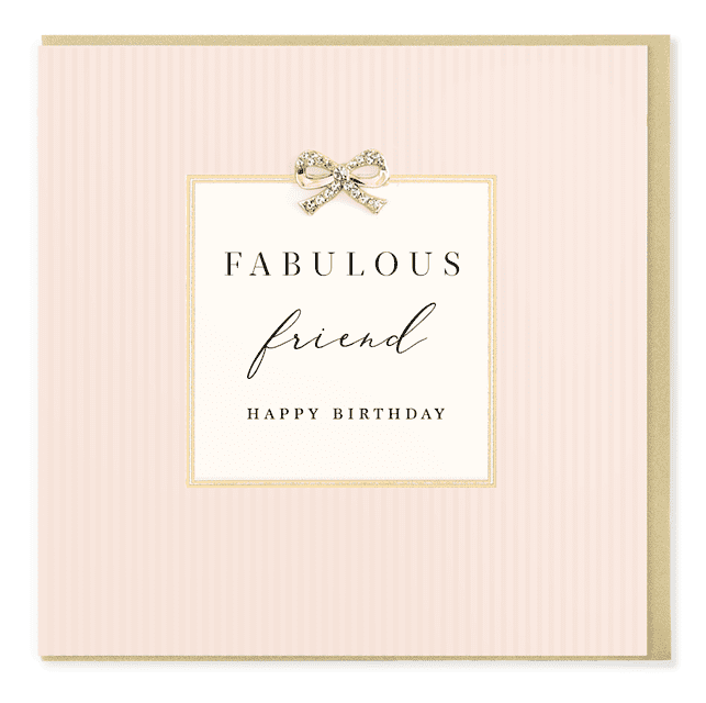 Hearts Designs Birthday Fabulous Friend Card