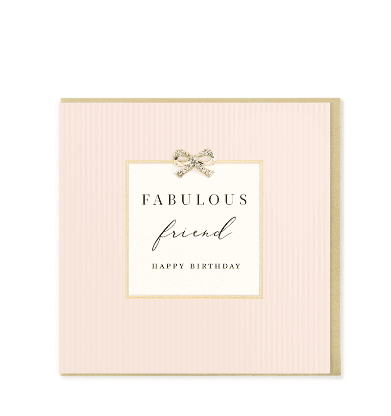 Hearts Designs Birthday Fabulous Friend Card